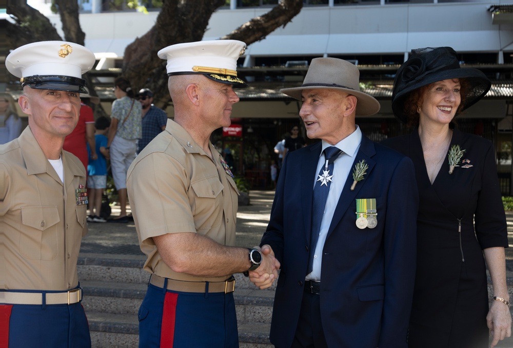 MRF-D Marines and Sailors participate in the Anzac Day Parade