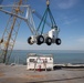 George Washington Onloads Carrier Vessel Crash Crane