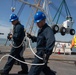 George Washington Onloads Carrier Vessel Crash Crane