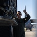U.S. Marines with VMGR-252 load cargo into a KC-130J Hercules during Emerald Warrior 23 FTX