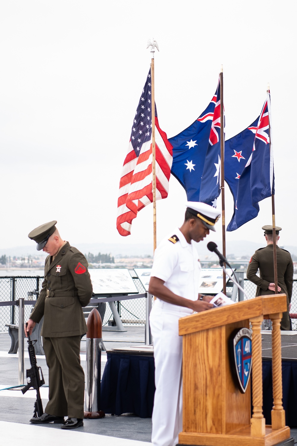ANZAC Day Ceremony Aboard USS Midway 2023