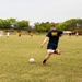 Sailors from USS John Finn (DDG 113) and Republic of Korea Navy Play Soccer