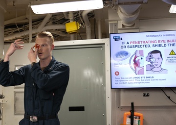 Pharmacy tech fills medical capability aboard USS Arleigh Burke