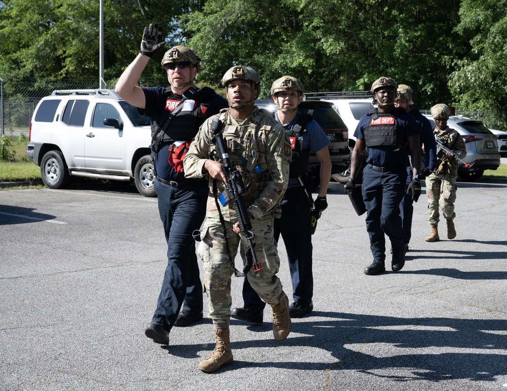 Photo of Robins Air Force Base Active Shooter/Lockdown Exercise