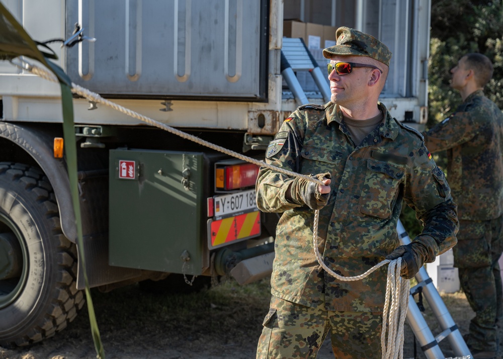 GERMAN SOLDIERS BUILT ROLE 1 MEDICAL FACILITY ON THE FIELD