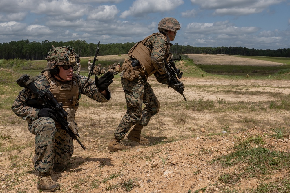 1st Battalion 23rd Marines conduct a Mission Rehearsal Exercise