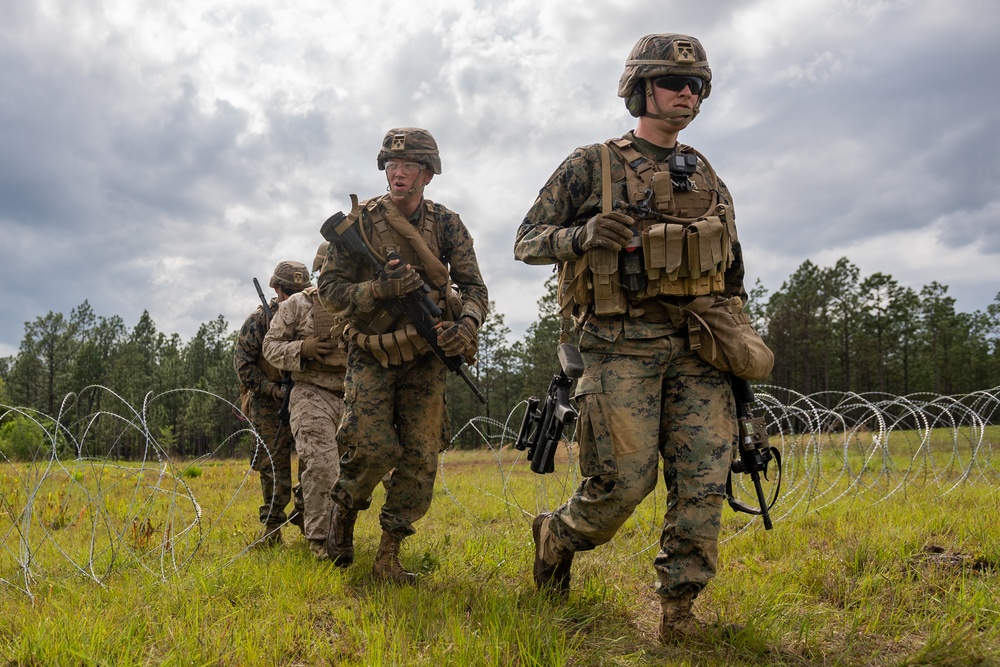 1st Battalion 23rd Marines conduct a Mission Rehearsal Exercise