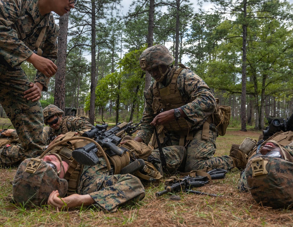 U.S. Marines conduct a Mission Rehearsal Exercise for ITX 4-23