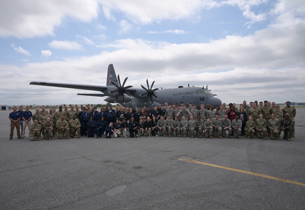 Photo of First Georgia Air National Guard Middle Georgia Air Force Junior ROTC Cadet Orientation Day