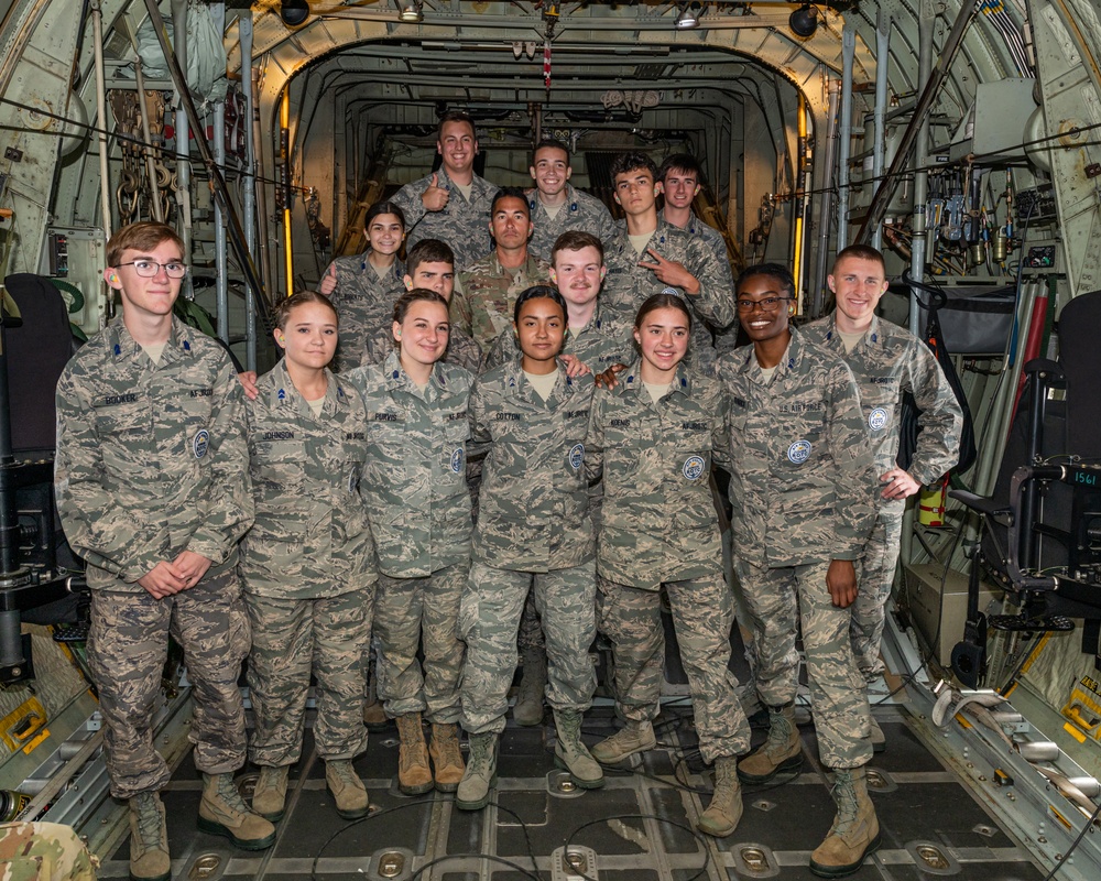 Photo of First Georgia Air National Guard Middle Georgia Air Force Junior ROTC Cadet Orientation Day