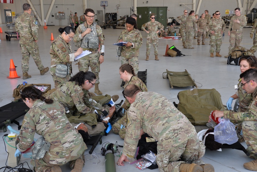 Military Members Train for Mass Casualty Event during Southern Strike 2023