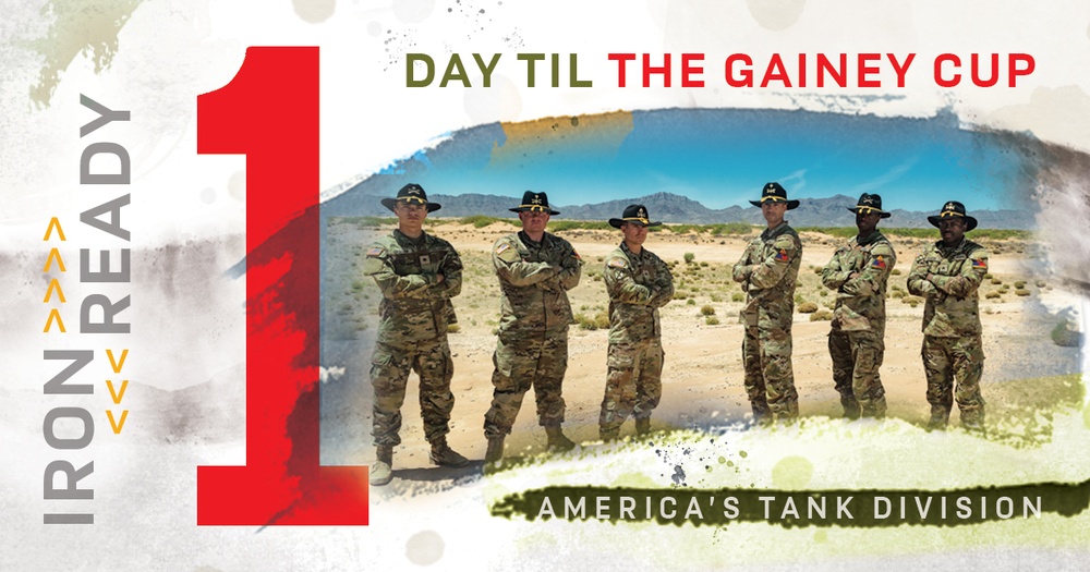 1st Armored Division 2023 Gainey Cup Team Social Media Graphic