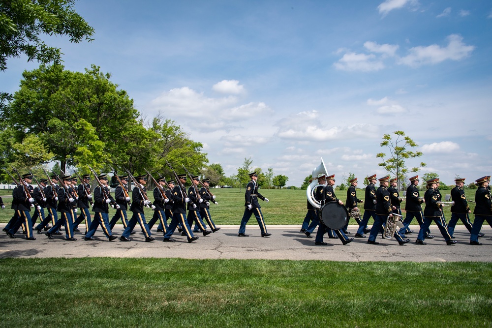 Military Funeral Honors with Funeral Escort are Conducted for Civil War Soldier U.S. Army Maj. Isaac Hart in Section 76