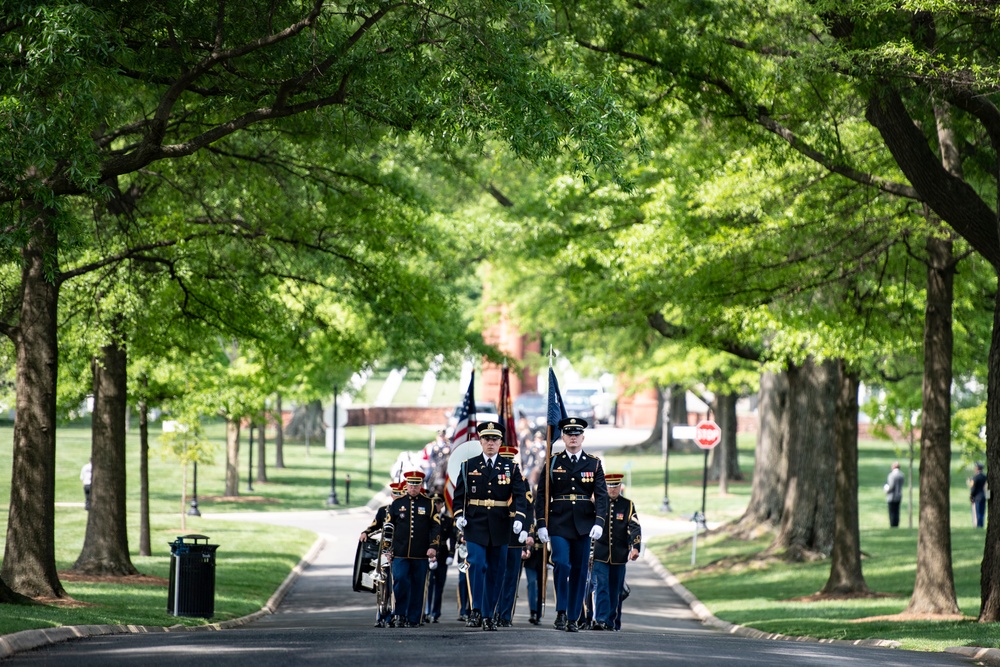 Military Funeral Honors with Funeral Escort are Conducted for Civil War Soldier U.S. Army Maj. Isaac Hart in Section 76