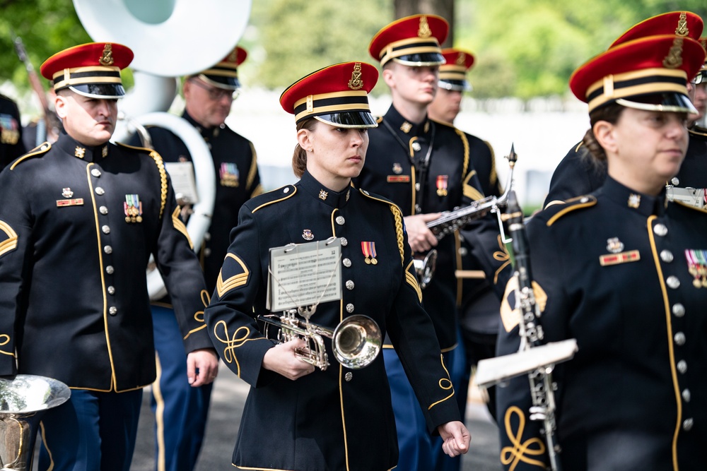 Military Funeral Honors with Funeral Escort are Conducted for Civil War Soldier U.S. Army Maj. Isaac Hart in Section 76