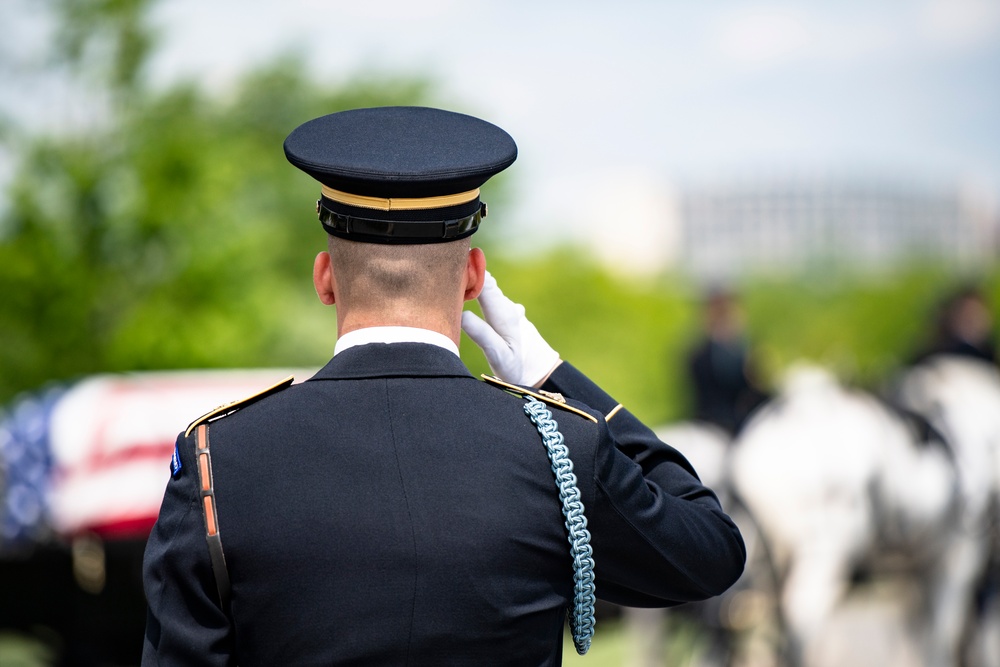 Military Funeral Honors with Funeral Escort are Conducted for Civil War Soldier U.S. Army Maj. Isaac Hart in Section 76