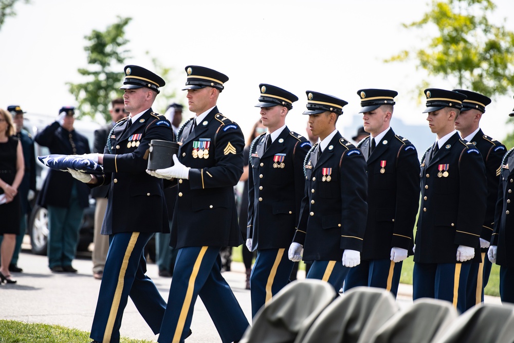 Military Funeral Honors with Funeral Escort are Conducted for Civil War Soldier U.S. Army Maj. Isaac Hart in Section 76