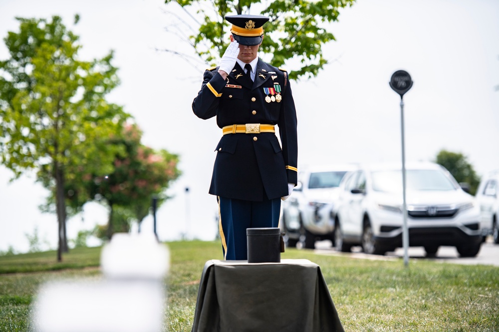 Military Funeral Honors with Funeral Escort are Conducted for Civil War Soldier U.S. Army Maj. Isaac Hart in Section 76