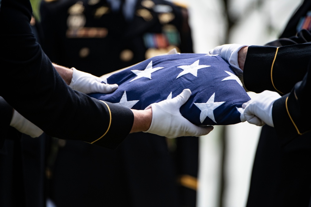 Military Funeral Honors with Funeral Escort are Conducted for Civil War Soldier U.S. Army Maj. Isaac Hart in Section 76