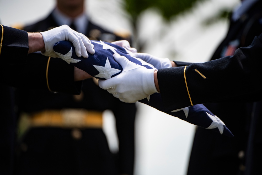 Military Funeral Honors with Funeral Escort are Conducted for Civil War Soldier U.S. Army Maj. Isaac Hart in Section 76