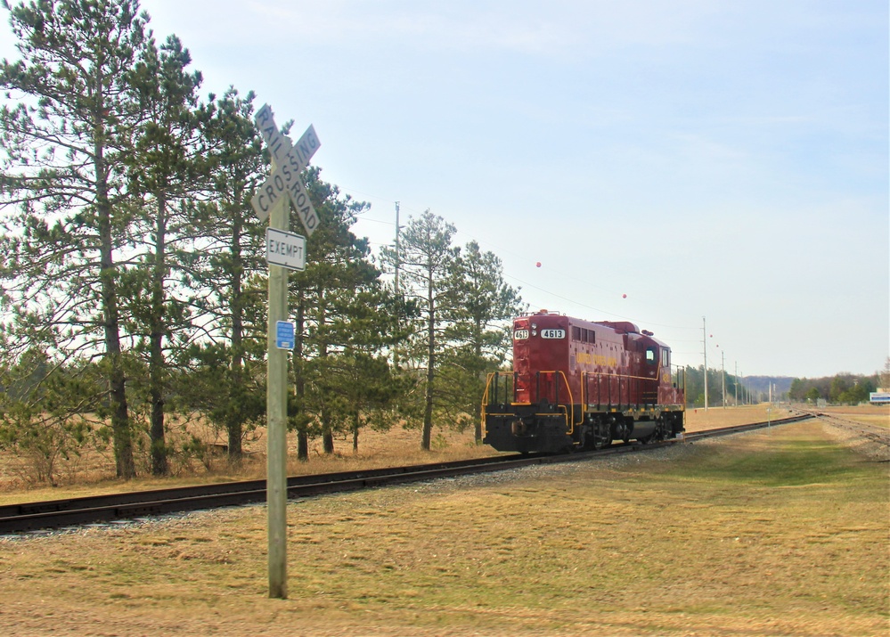 Army locomotive at Fort McCoy