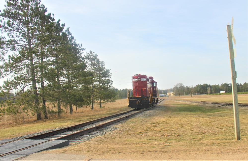 Army locomotive at Fort McCoy