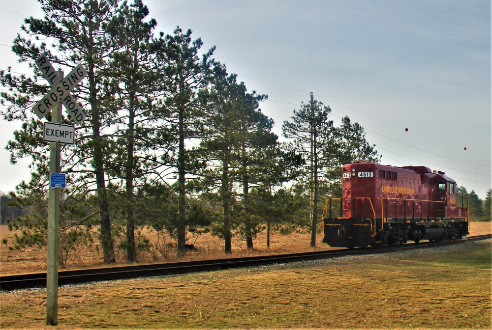 Army locomotive at Fort McCoy