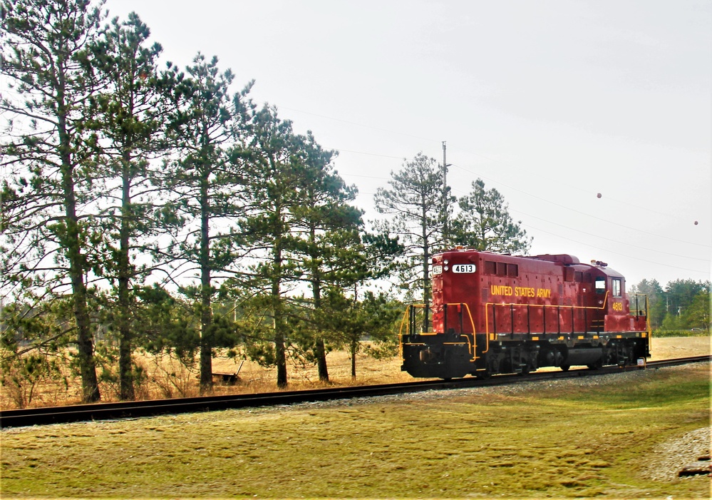 Army locomotive at Fort McCoy