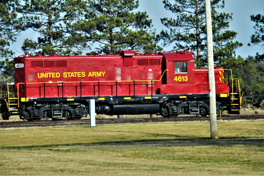 Army locomotive at Fort McCoy