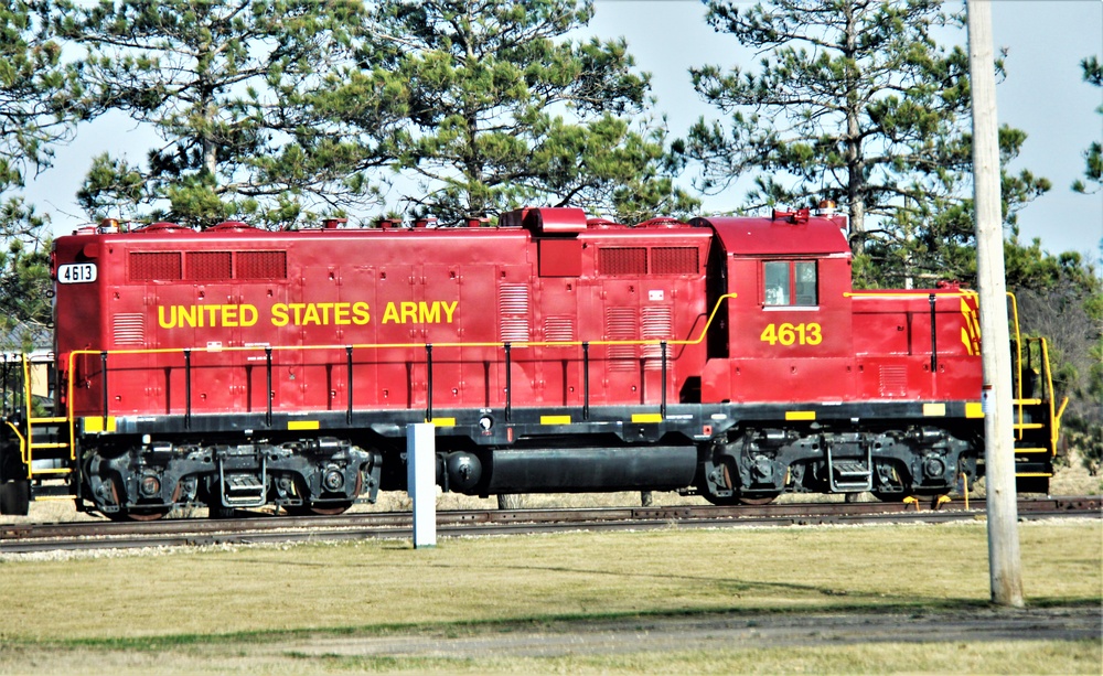 Army locomotive at Fort McCoy