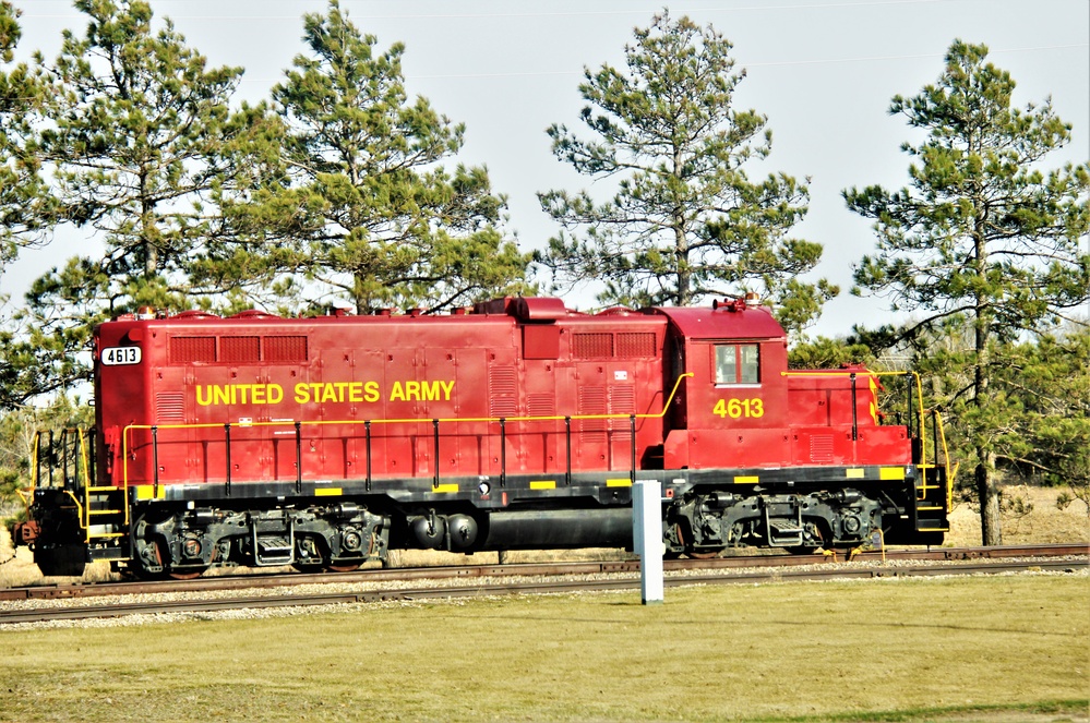 Army locomotive at Fort McCoy