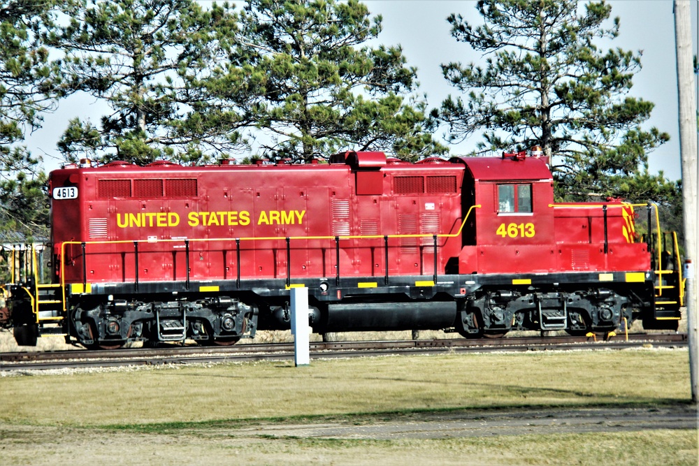 Army locomotive at Fort McCoy