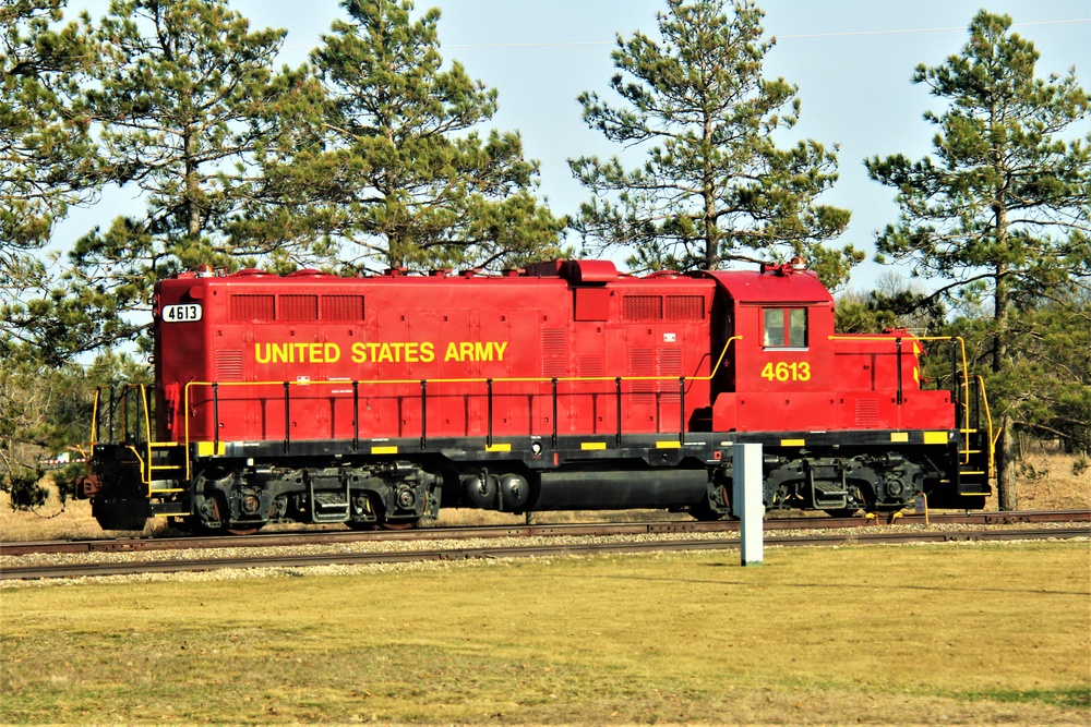 Army locomotive at Fort McCoy