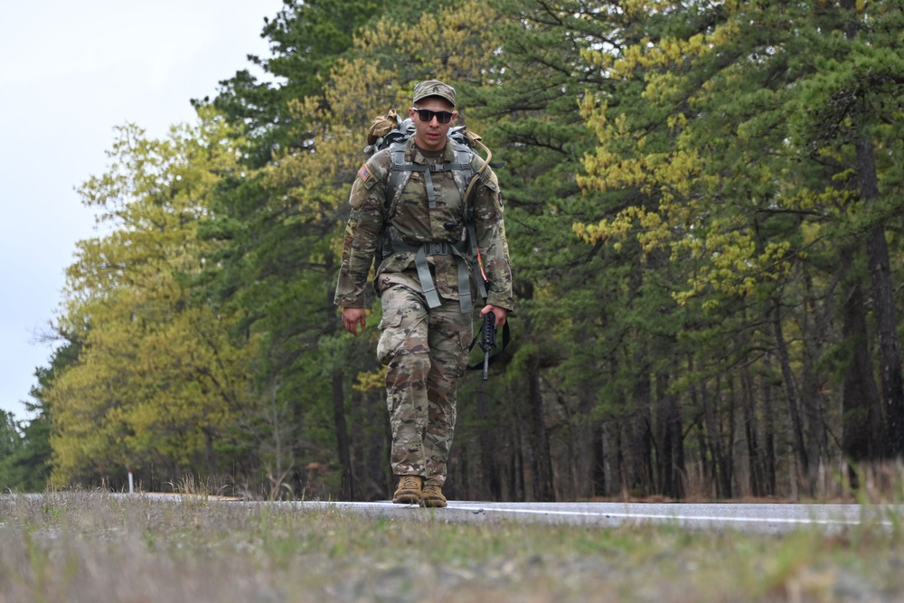 FORT DIX-RANGE ROAD 57th Troop Command Conduct Foot March. APRIL 27, 2023