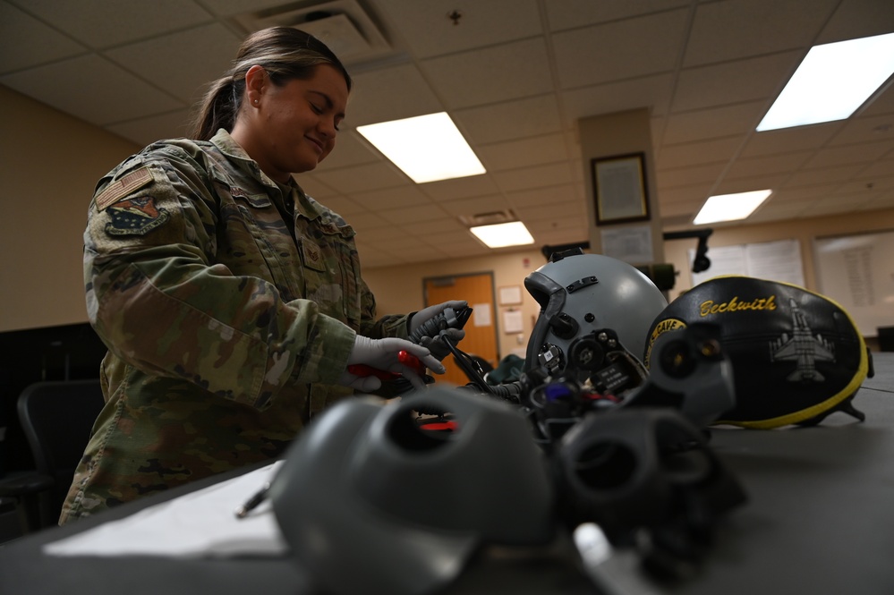 Aircrew Flight Equipment conducts Helmet Tests