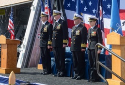 Commander, Mine Division TWELVE Holds Change of Command Ceremony