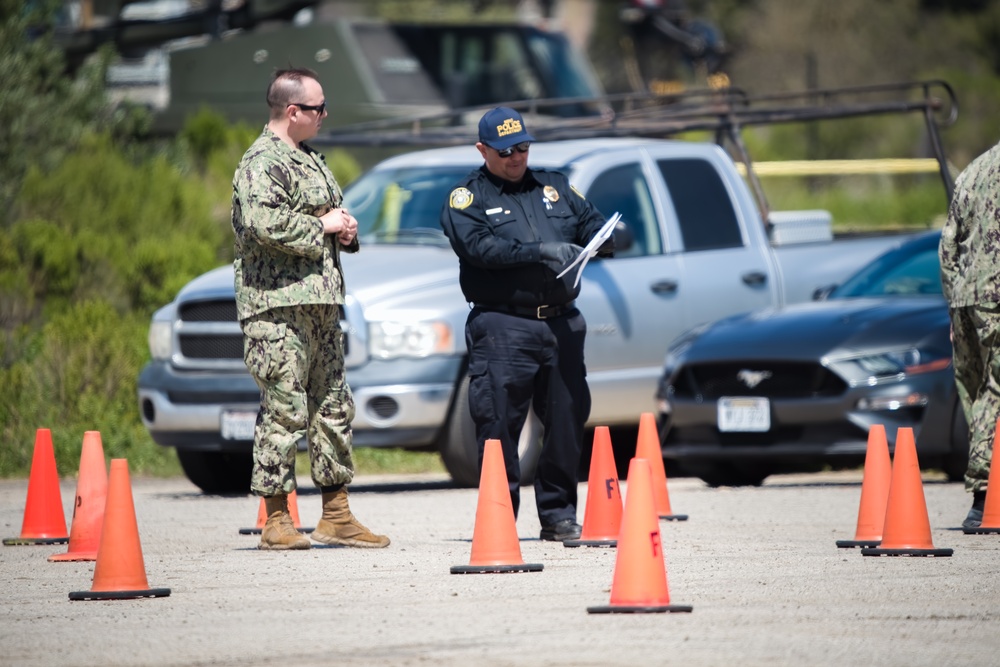 NBVC Security Forces conduct EVOC training.