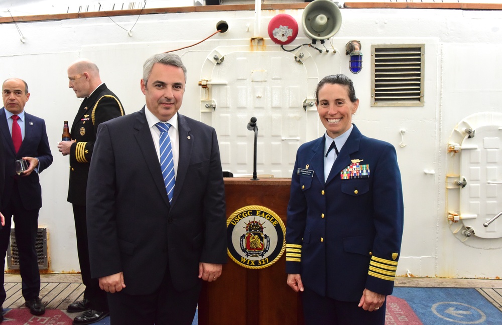 USCGC Eagle hosts reception in Ponta Delgada, Azores