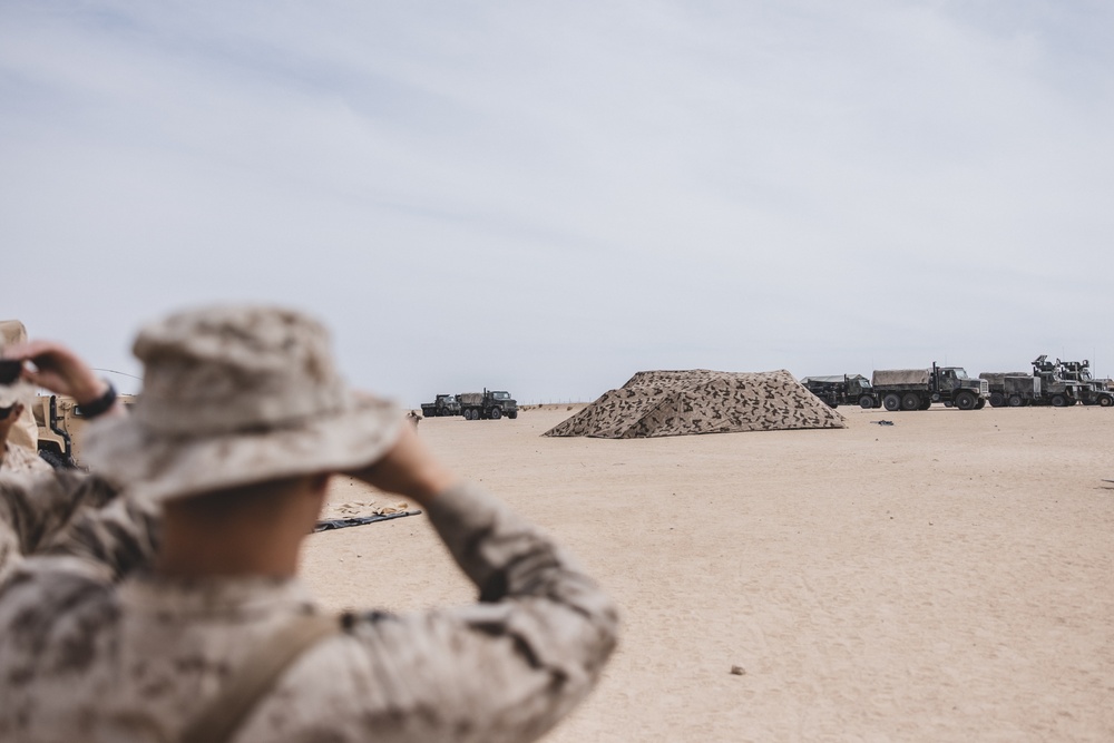 U.S. Marines with Combat Logistics Battalion 24 Practice Camouflage Techniques