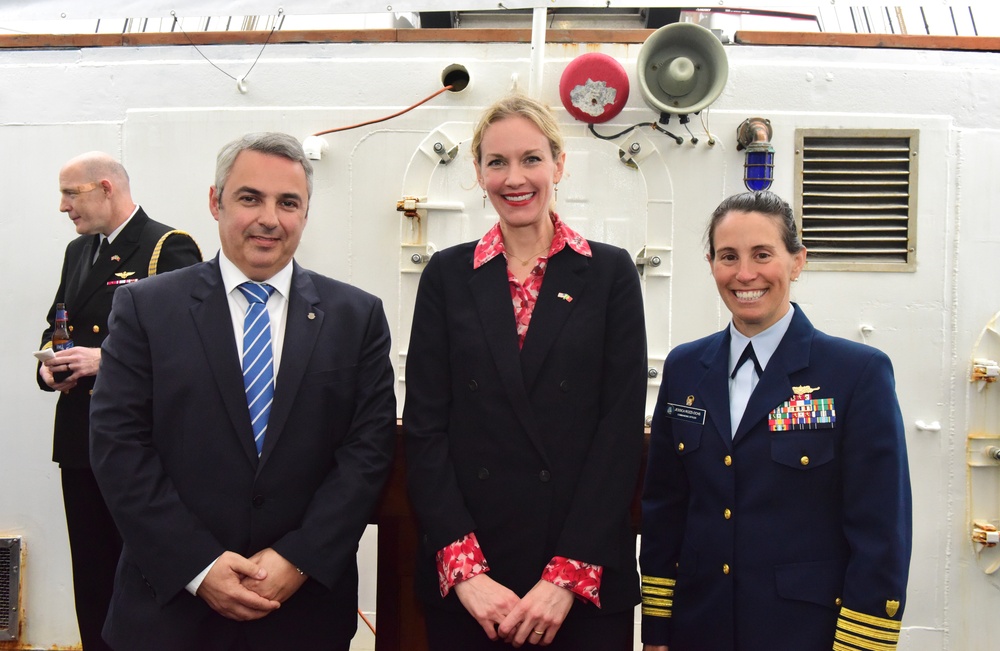 USCGC Eagle hosts reception in Ponta Delgada, Azores