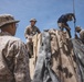 U.S. Marines with Combat Logistics Battalion 24 Practice Camouflage Techniques