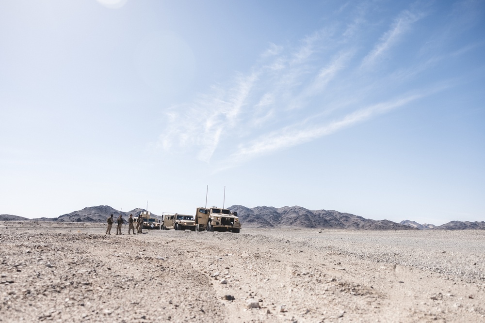 U.S. Marines with Combat Logistics Battalion 24 Conduct Convoy Operations