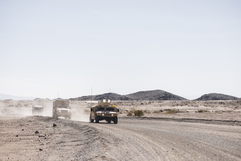 U.S. Marines with Combat Logistics Battalion 24 Conduct Convoy Operations