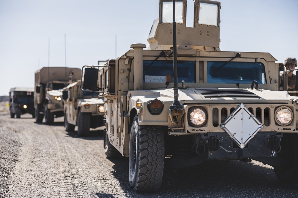 U.S. Marines with Combat Logistics Battalion 24 Conduct Convoy Operations