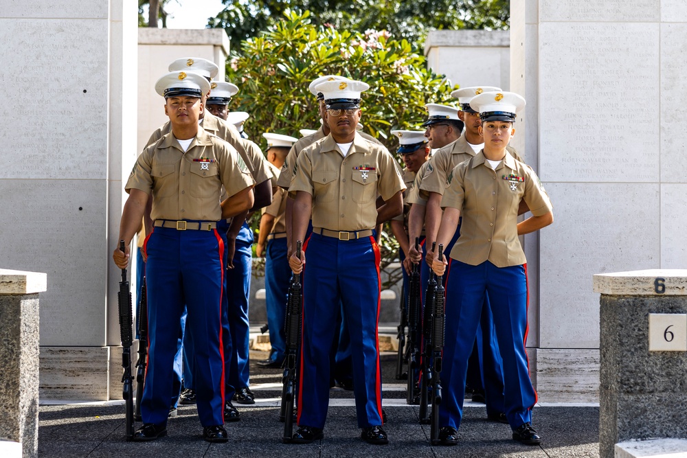 2023 Anzac Day commemorative service at the National Memorial Cemetery of the Pacific, Honolulu, Hawaii