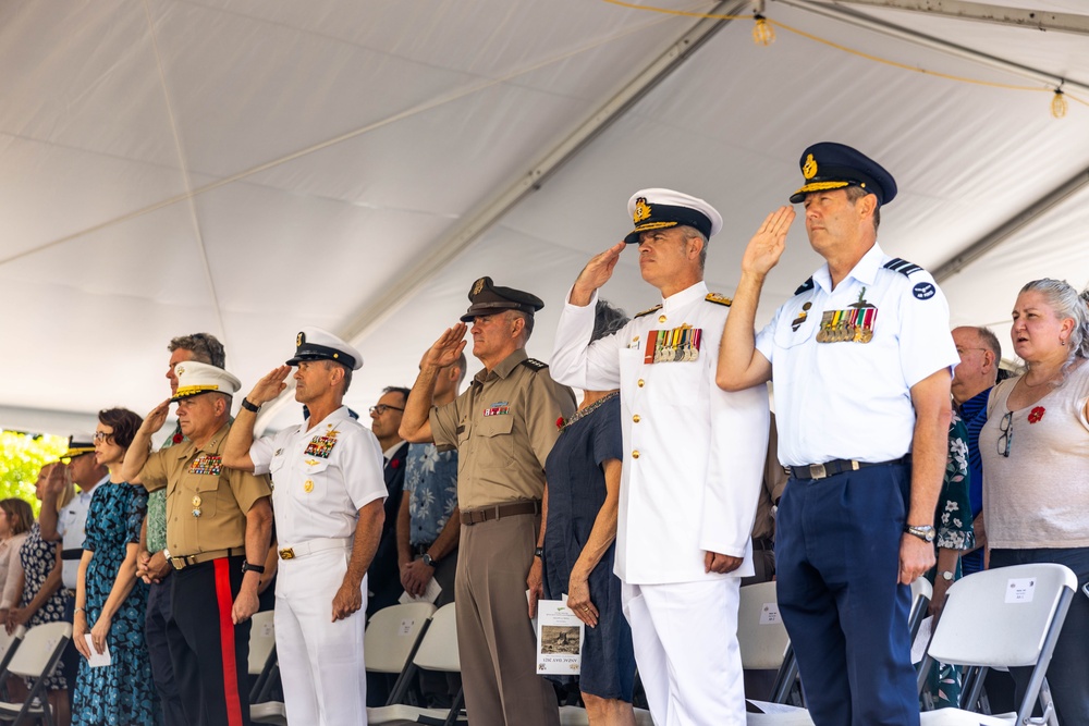 2023 Anzac Day commemorative service at the National Memorial Cemetery of the Pacific, Honolulu, Hawaii