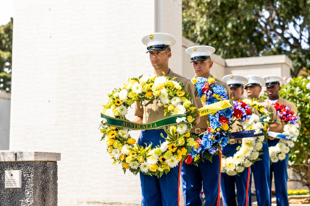 2023 Anzac Day commemorative service at the National Memorial Cemetery of the Pacific, Honolulu, Hawaii