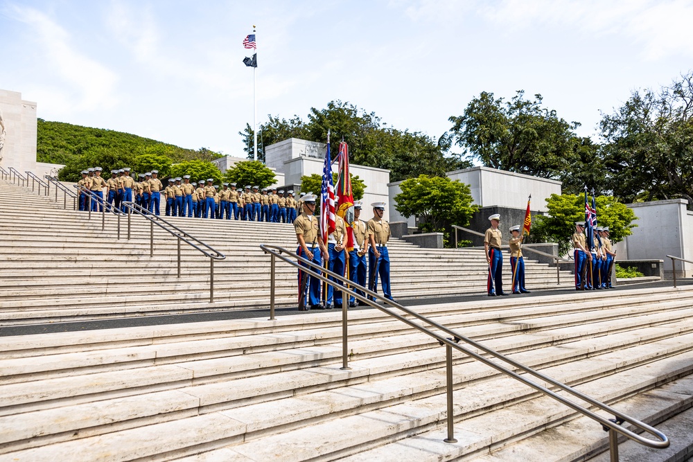 2023 Anzac Day commemorative service at the National Memorial Cemetery of the Pacific, Honolulu, Hawaii