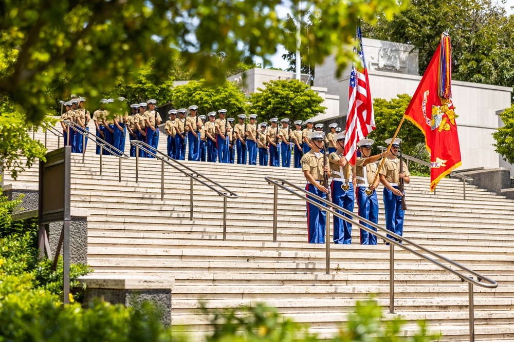 2023 Anzac Day commemorative service at the National Memorial Cemetery of the Pacific, Honolulu, Hawaii