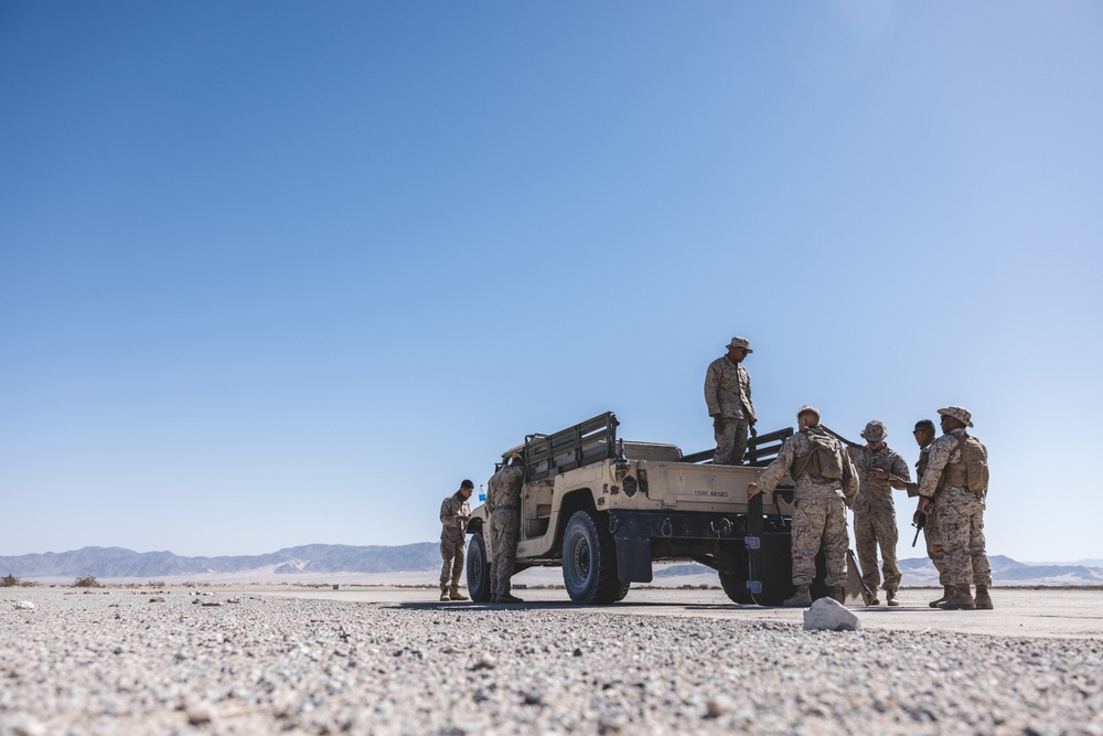 U.S. Marines with Combat Logistics Battalion 24 Conduct Helicopter Support Team Operations